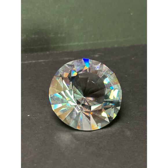 Swarovski Crystal SCS Round Diamond Paperweight Figure 1096758 A9100 NR 000 325 - Picture 2 of 5